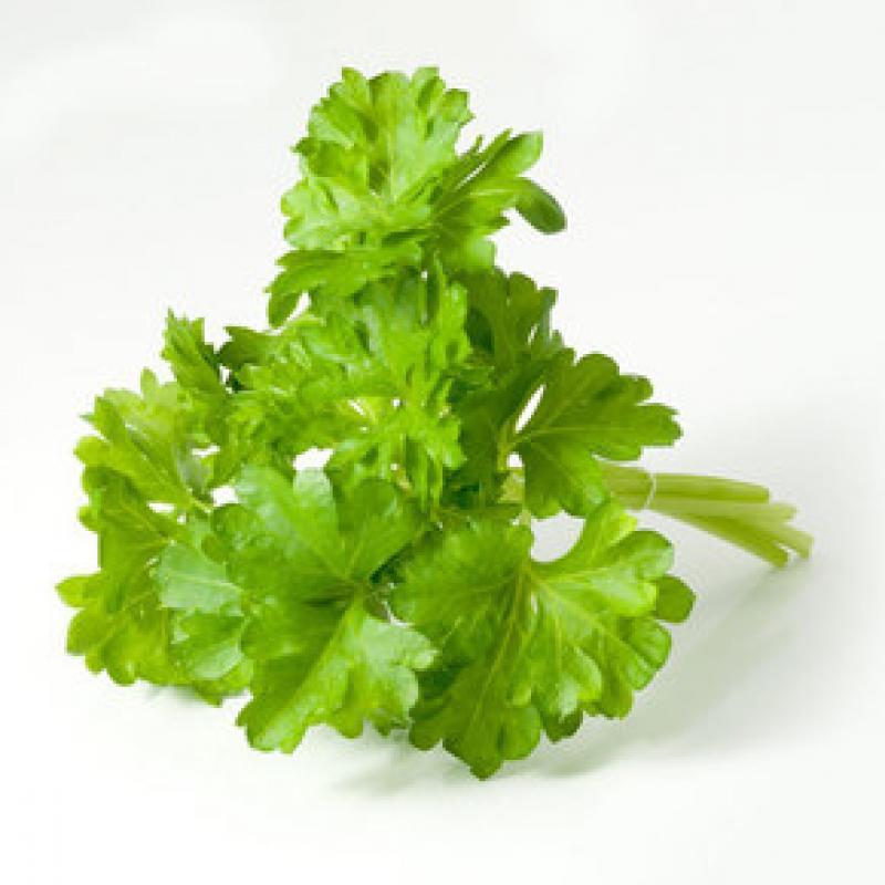 Parsley ,, contains more vitamin C than lemon, orange or cabbage, plus vitamins A, B1, B2, B3